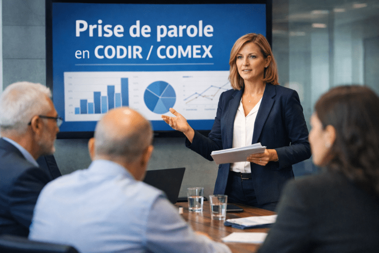 Comment préparer une prise de parole en CODIR ou COMEX ?